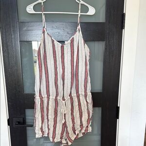 Striped Sleeveless Romper
